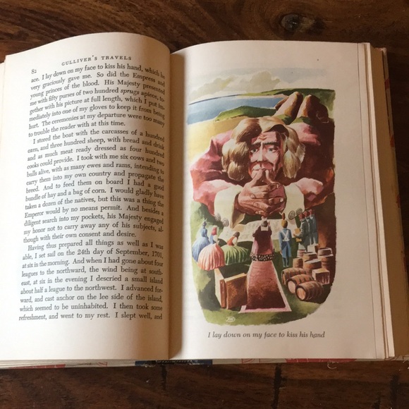 Gulliver’s Travel by Jonathan Swift - 1947 Grosset & Dunlap Publishers New York - Picture 12 of 16